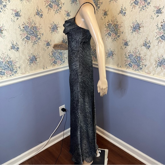 Vintage Y2K Jump Apparel Maxi Animal Print Snake Prom Formal Slip Dress Sz 3/4 - Picture 3 of 10